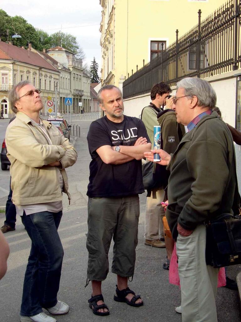 Neven Budak and Martin Homza during a discussion in Požega, Slavonia