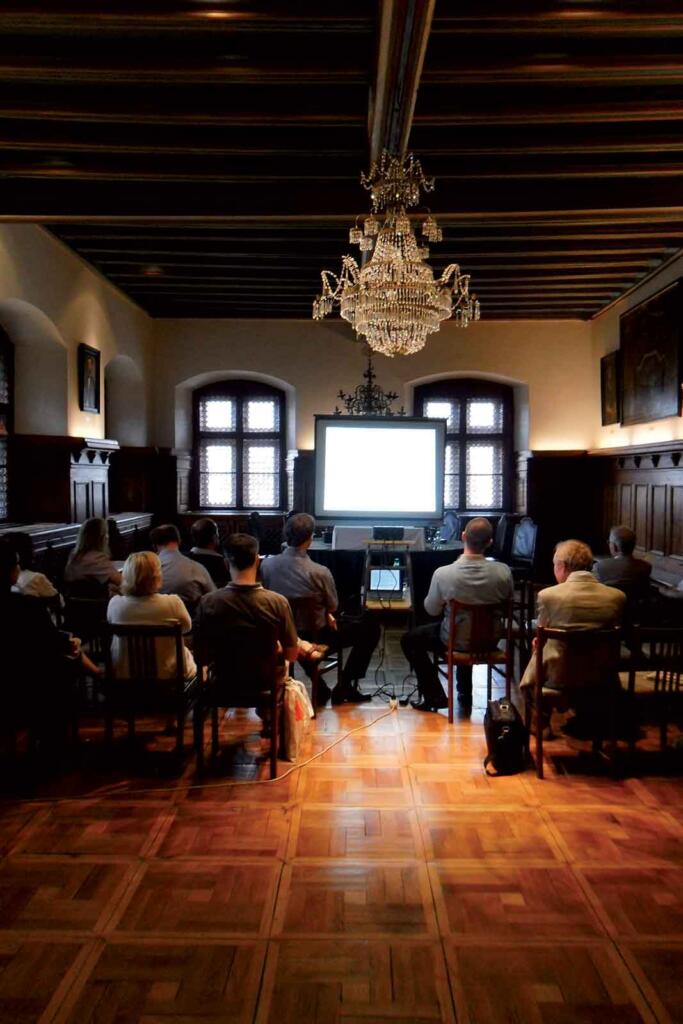 Continuation of the conference Knights' Hall of the historical town hall in Levoča
